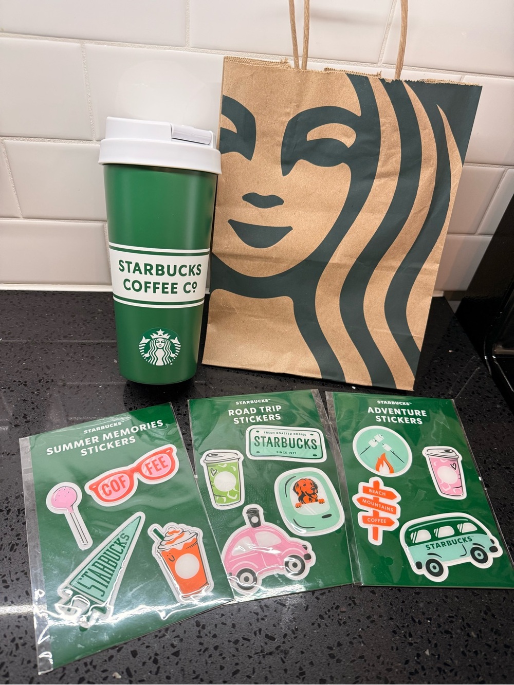 Starbucks NEW EDITION 2026 Road Trip Cup And Set Of 3 Stickers Limited Edition